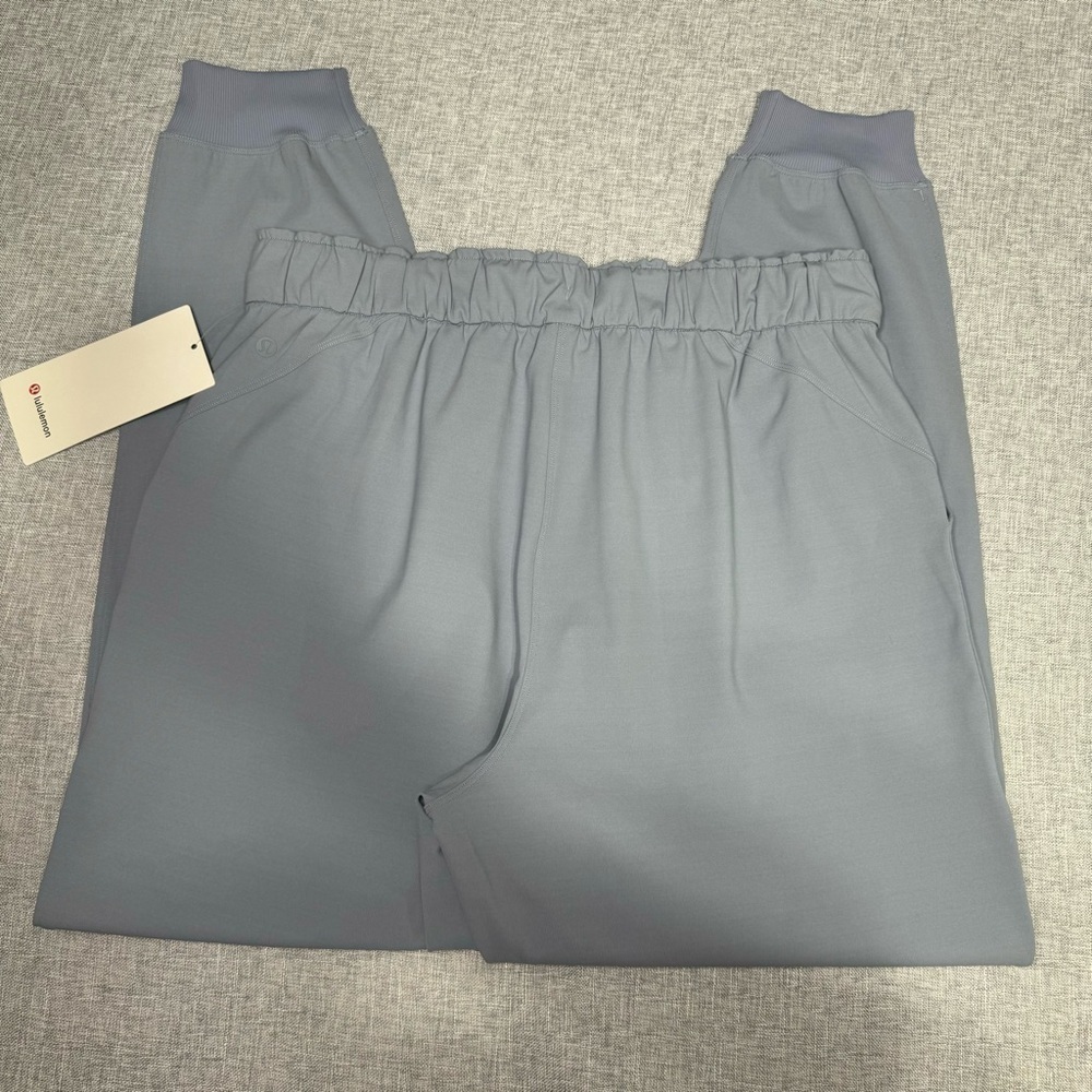 Lululemon Stretch High Rise Jogger Pants Chambray Blue Size 12 NWT - Picture 8 of 9
